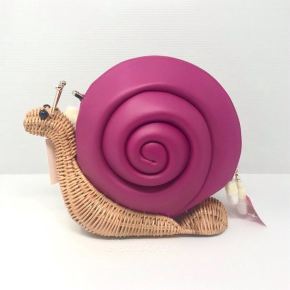 NEW Kate Spade Scarlett Snail Wicker Crossbody - Picture 3 of 8